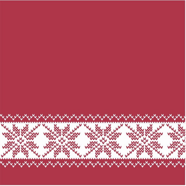 Julservett 3-l 32x32cm 1/4-vikt nyfiber