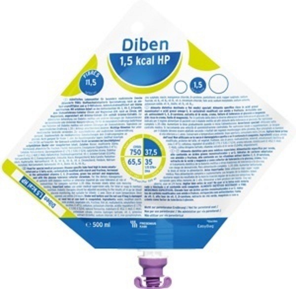 Diben 1,5 Kcal Hp 15x500ml Vnr 843103