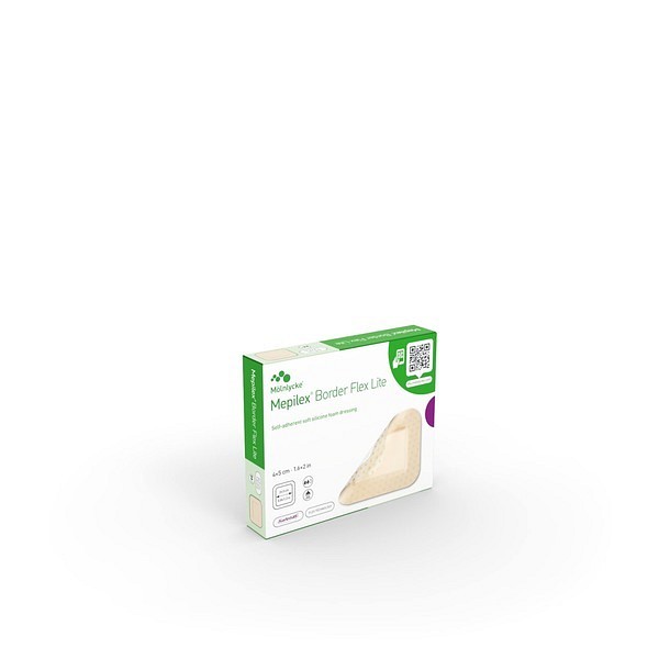 Skumförband silikon Mepilex Border Flex Lite 4x5cm vidhäftande steril
