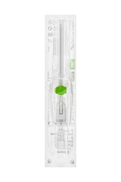 PVK Neo Delta Safe 1,7x45mm grå. Steril, portad m vingar stickskyddad