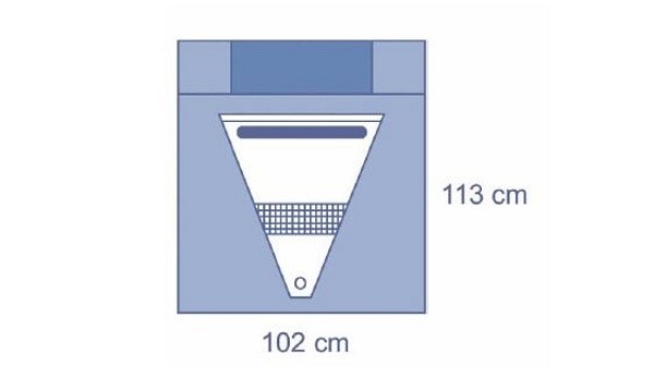 Op Underläggsduk Medline 102x113cm Steril Uppsamlingspåse