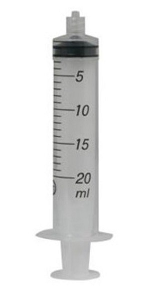 Spruta Terumo 3-komp l-l 20ml. Steril, centrerad gradering 1,0ml