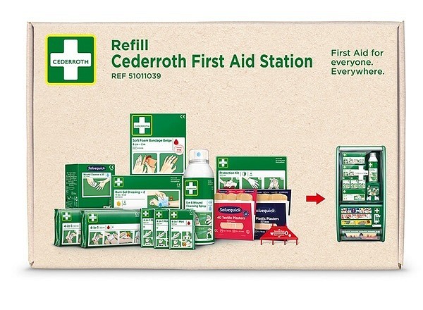 Komplett refillpaket till Första Hjälpen stationen (REF 51011026)
