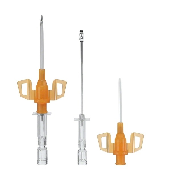 Kanyl Infusion 14g 2,2X32mm Orange Stickskydd Introcan Safety 3