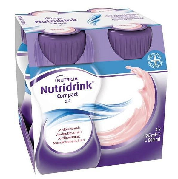 Nutridrink Compact Jordgubbsmak 4 x 125 ml Vnr 900832