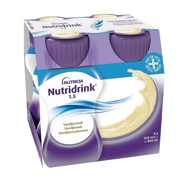 Nutridrink Vaniljsmak, 4 x 200 ml Vnr 900827