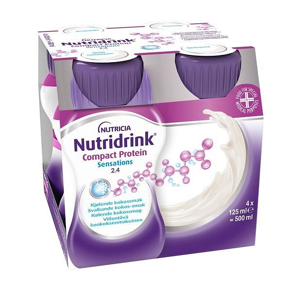 Nutridrink Compact ProteinSensationsSvalkande Kokos 4x125 ml Vnr900841