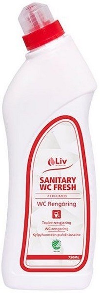 WC rengöring Sanitary Fresh 750ml parfymerad Svanenmärkt