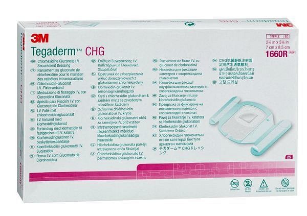 Tegaderm I.V CHG 7x8,5cm Steril