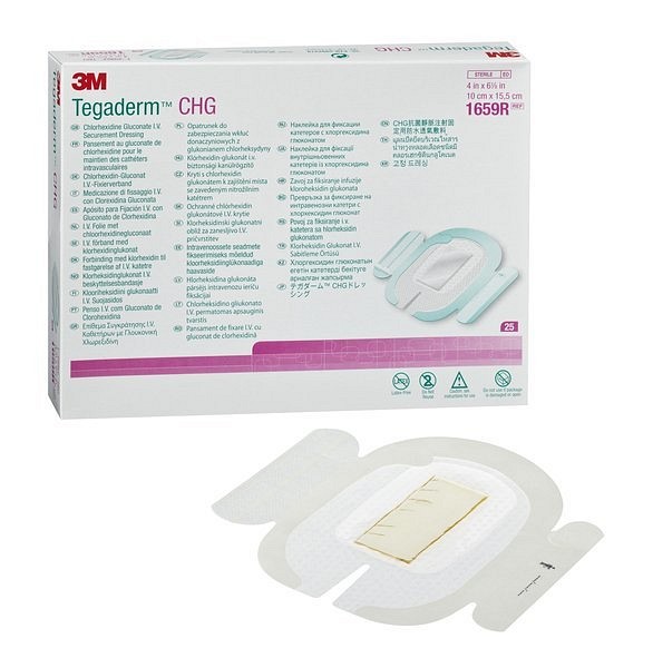 Tegaderm i.v. CHG 10x15,5cm Steril