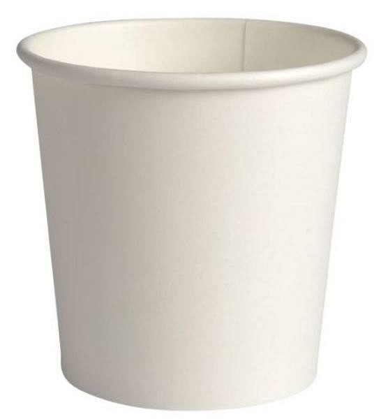 Kaffebägare vit 10cl single wall