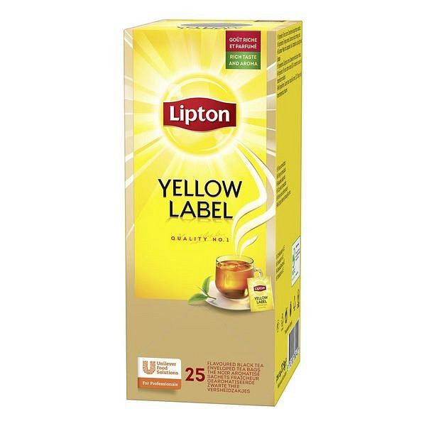 Te Lipton yellow label 25 st/ask