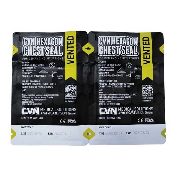 CVN Hexagon Chest seal m/ventil