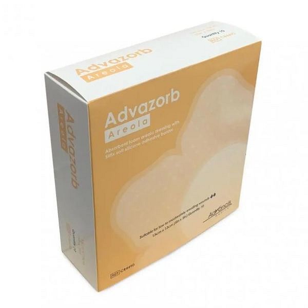 Skumförband silikon Advazorb Areola 13x13cm vidhäftande steril