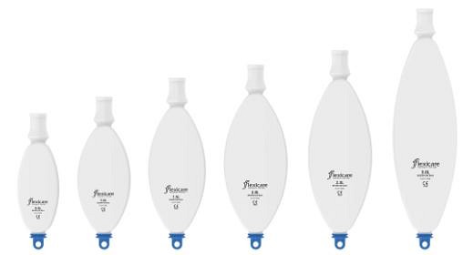 Andningsblåsa flexicare sluten 3L steril 22mm iso anslutning latexfri