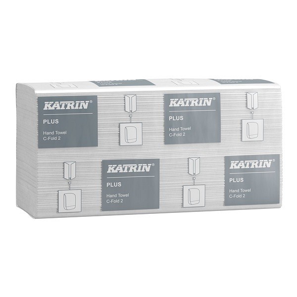 Pappershandduk Katrin Plus 24x33cm 2-lag C-vikt Svanenmärkt