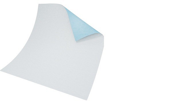 Skyddsduk 2-lag vikt 37x50cm ark tissue spärrskikt vit/blå