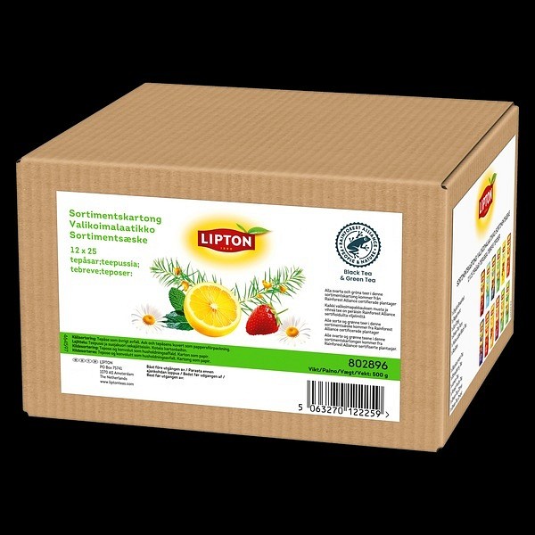 Te Lipton Sortimentskartong 12x25st /frp Rainforest