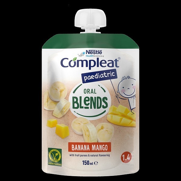 Compleat paediatric Oral Blends Banan-Mango 12 x 150 ml, Vnr 900744