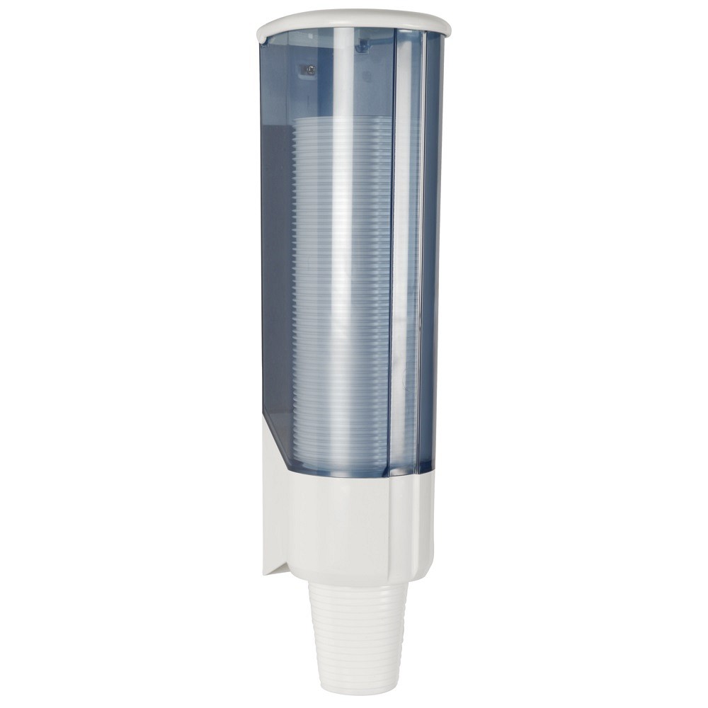 Dispenser, vit, ABS, För 21 cl plastbägare