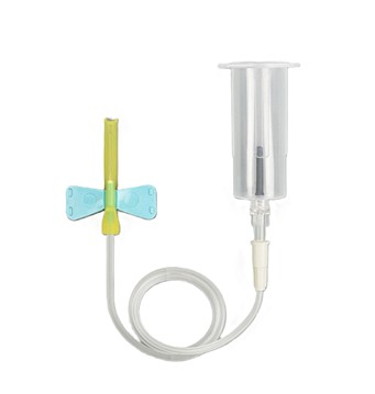 Venprovtagningsset Klinion Safelock 0,8 x 19 mm, grön 21G, 178 mm, hållare