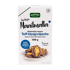 Viljatuote glutenfritt mörkt Teff fullkornsmjöl 400g