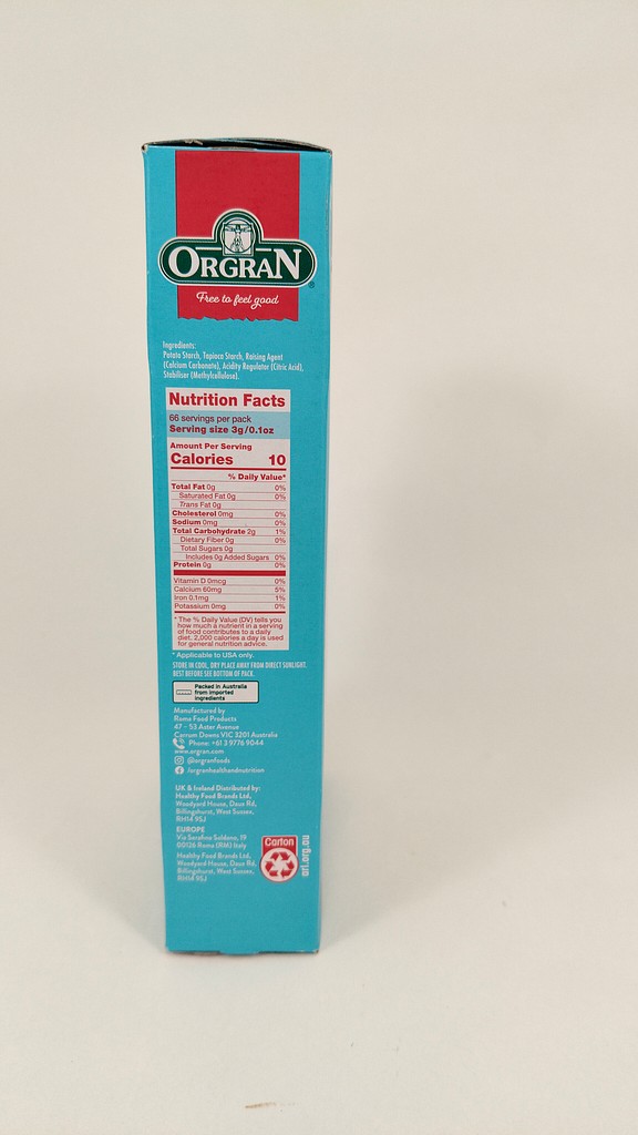 Orgran No egg Egg replacer 200g