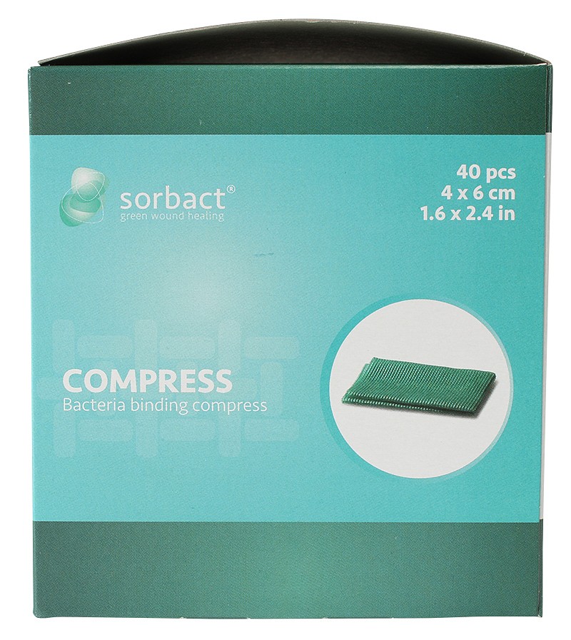 Kompress Sorbact 4x6cm steril