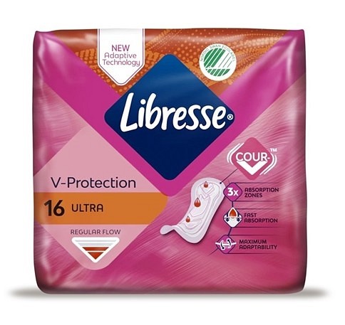 Binda Libresse Ultra Normal, tunn utan vingar, Längd 240mm