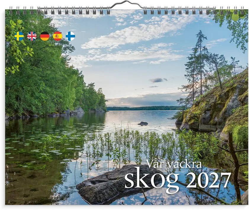 Väggkalender Vår vackra skog 2027