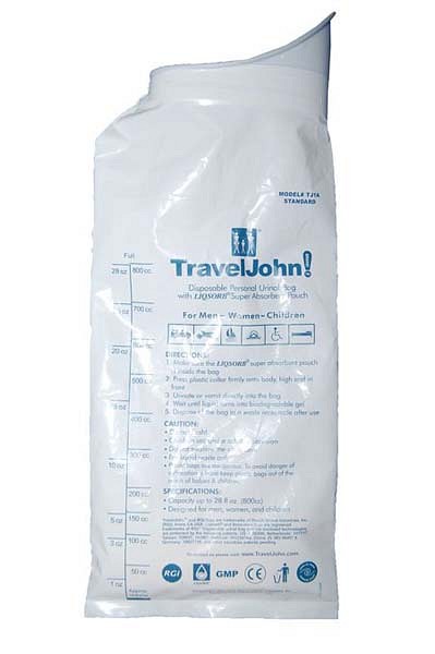 Urinbehållare TravelJohn 800ml. Ej tömbar, stängbar