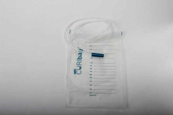 Urinpåse ej tömbar, Curibag 2000ml backventil SL=90cm